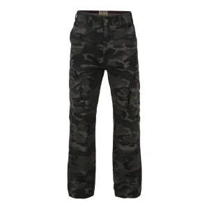 KAM Men's Big Size Regular Fit Canvas Cotton Camouflage Cargo Trousers Size 40-60
