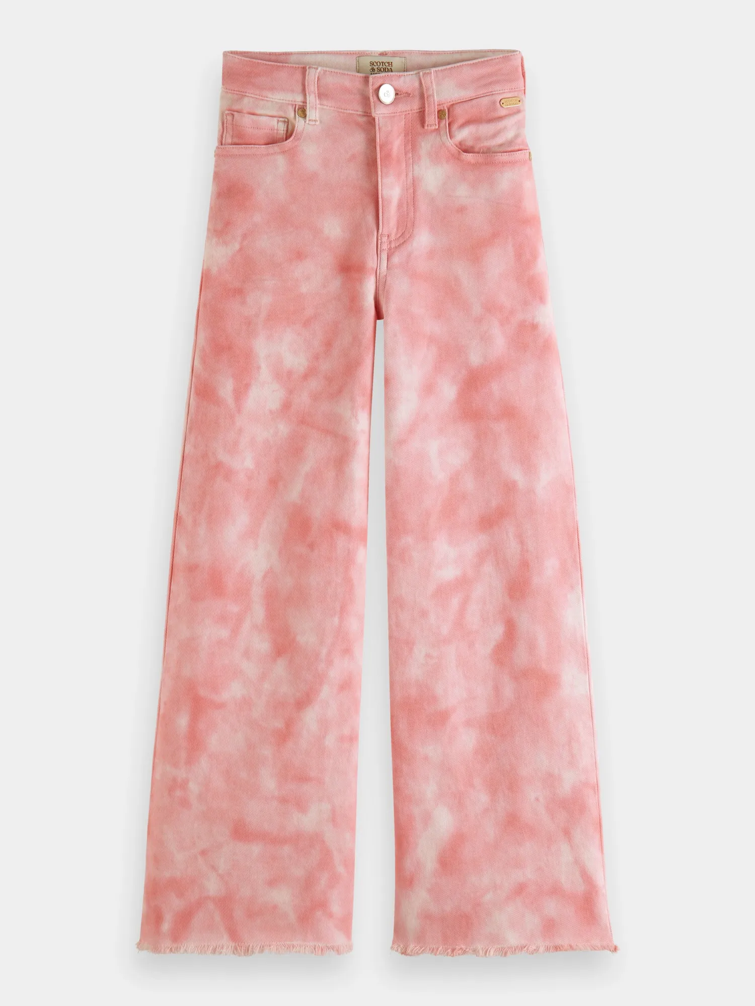 Kids - Tie-dyed high-rise wide-leg pants