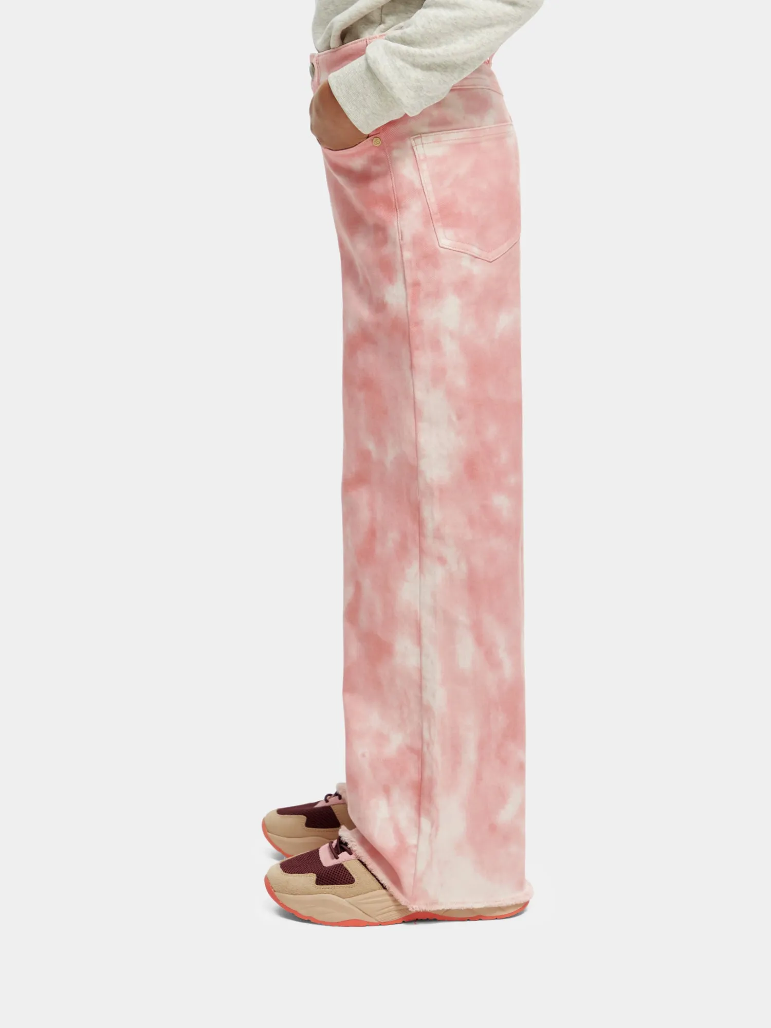 Kids - Tie-dyed high-rise wide-leg pants