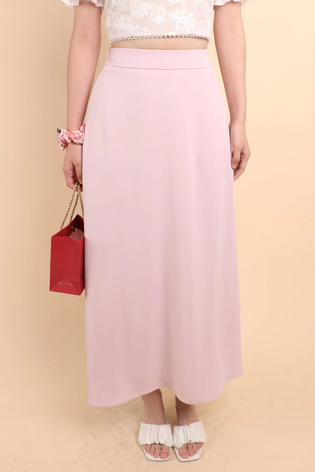 LUNA MAXI SKIRT IN PINK
