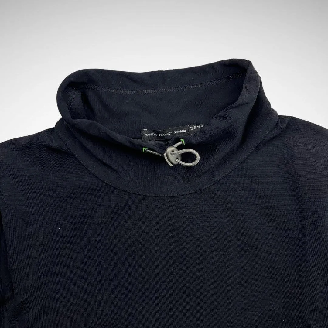M F Girbaud ‘Le Jean’ Elastic Rope Mesh/Nylon LS Top (2000s)