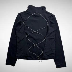 M F Girbaud ‘Le Jean’ Elastic Rope Mesh/Nylon LS Top (2000s)