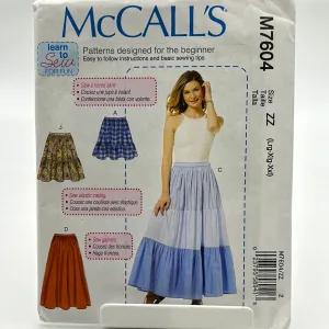 MCCALL'S Pattern, Misses Skirts (PMC7604)
