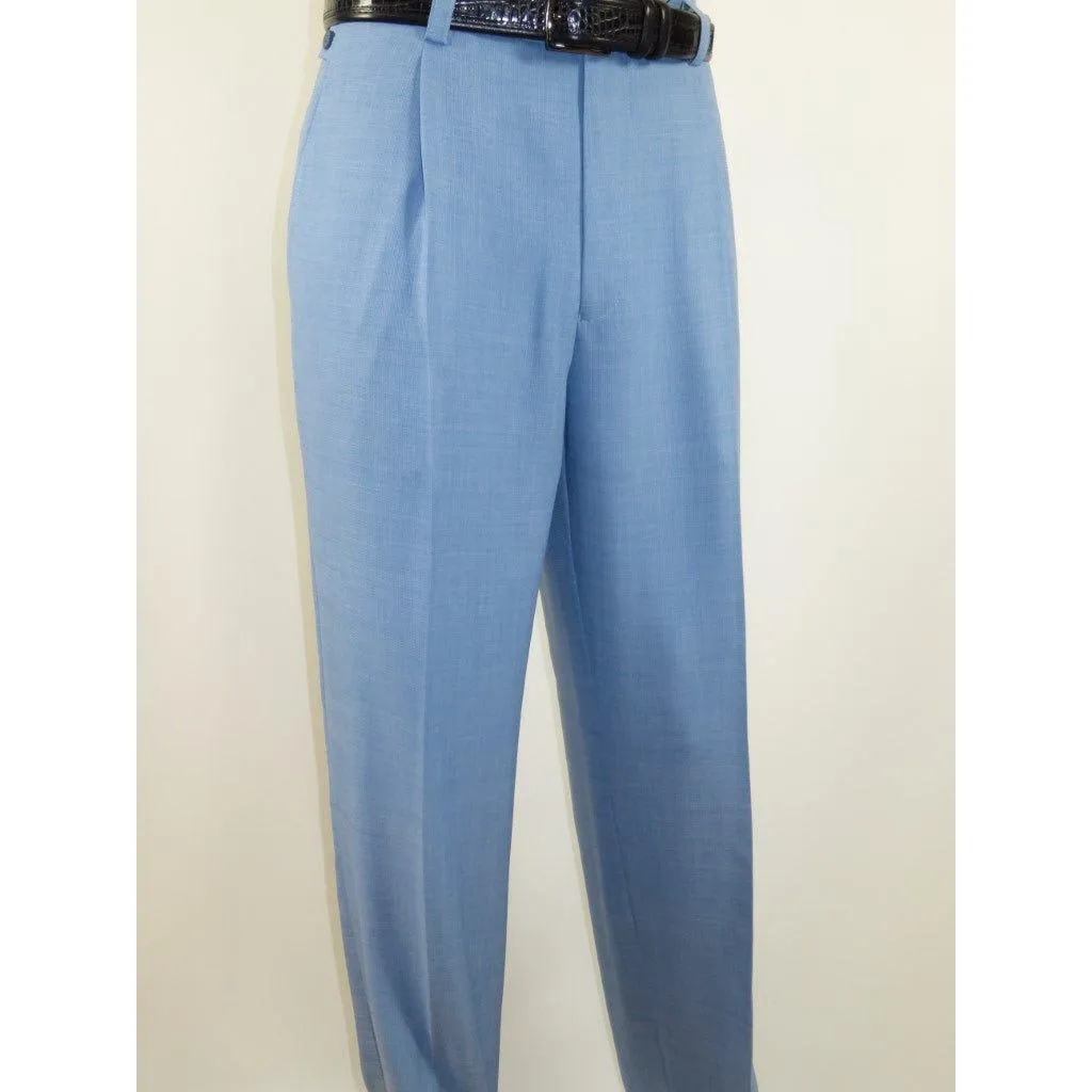Men 2pc Walking Leisure Suit Short Sleeves By DREAMS Fancy 277-11 Ocean Blue
