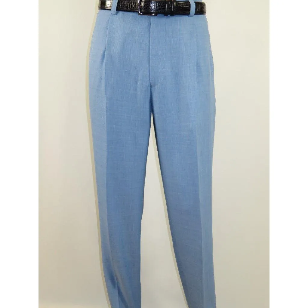 Men 2pc Walking Leisure Suit Short Sleeves By DREAMS Fancy 277-11 Ocean Blue