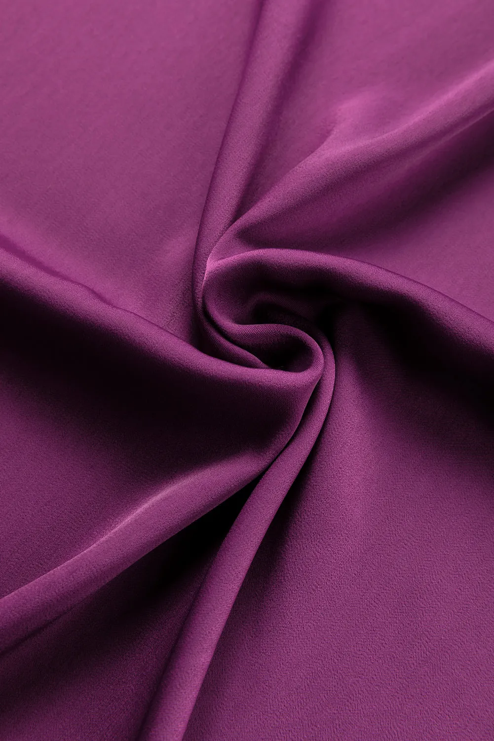 Pleated Flutter Sleeve Satin Top