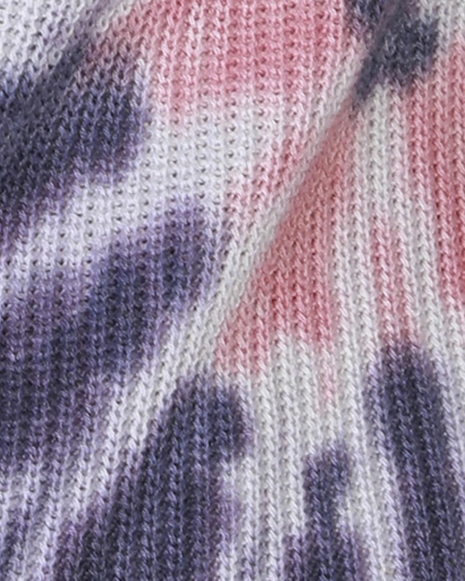 Presley Tie-Dye Lace-up Sweater | Navy/Pink Guava