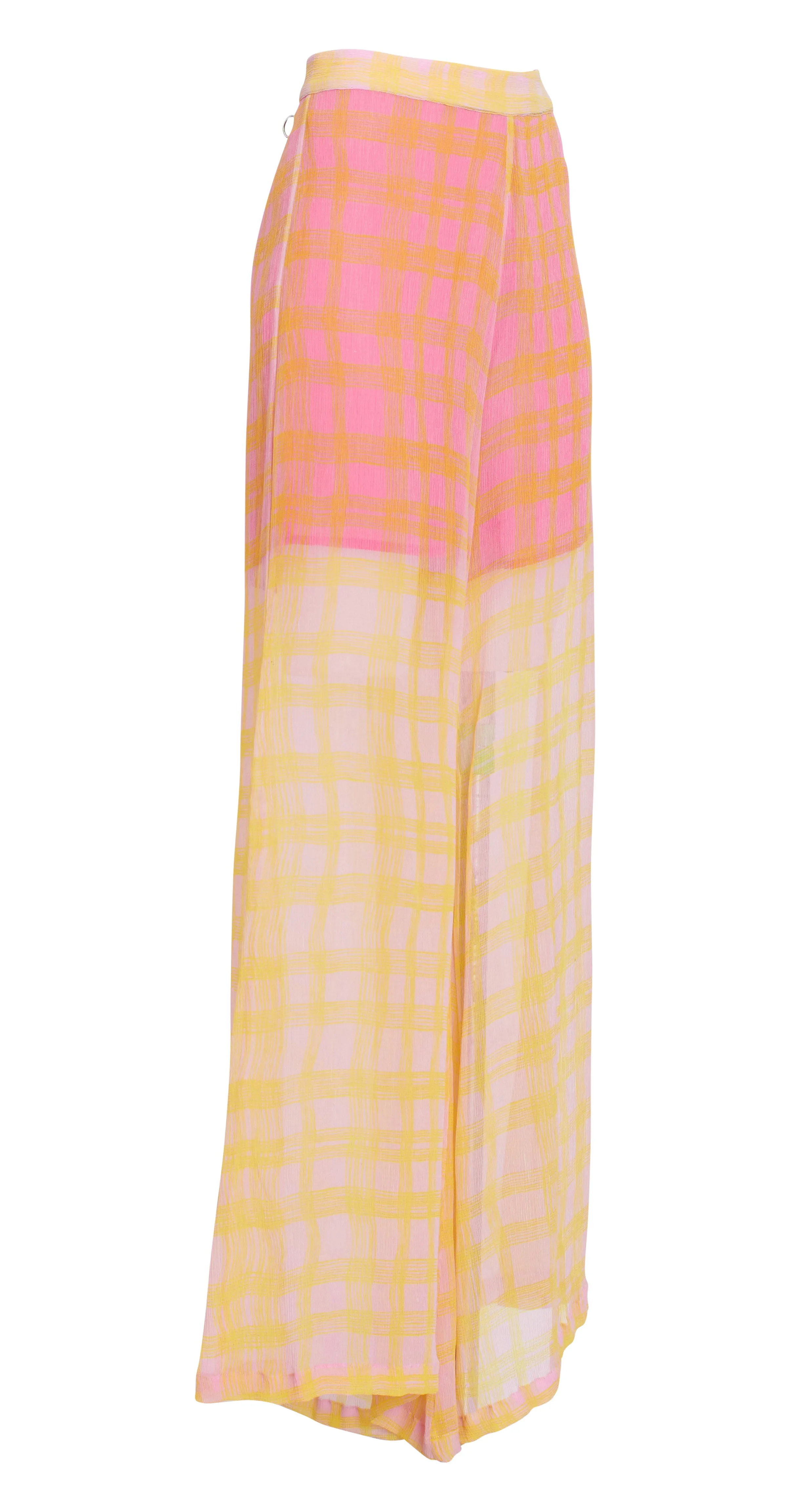 Printed silk-chiffon wide-leg pants