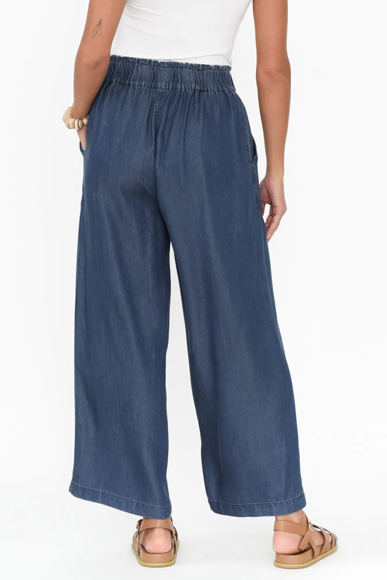 Rio Indigo Lyocell Relaxed Pants