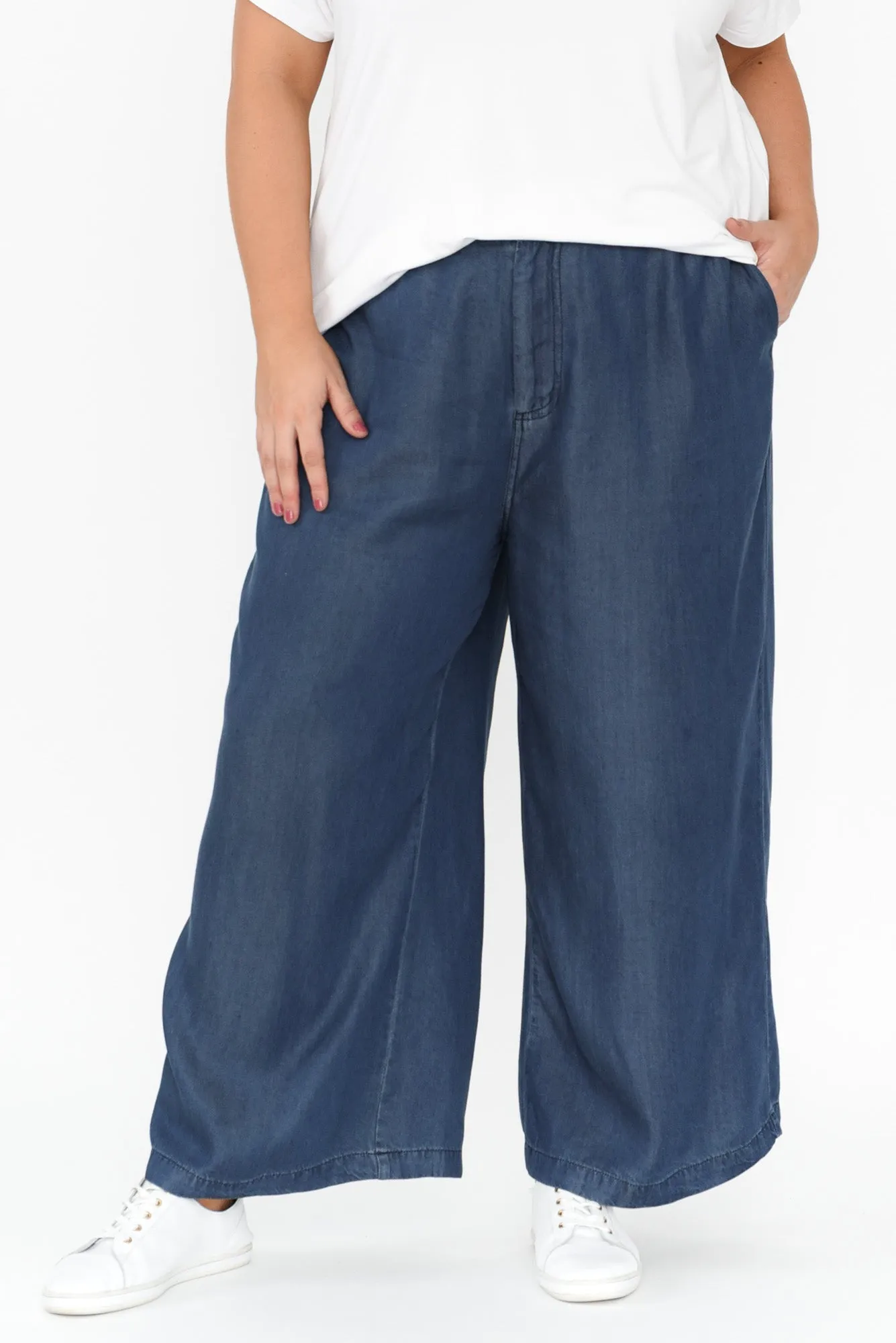 Rio Indigo Lyocell Relaxed Pants