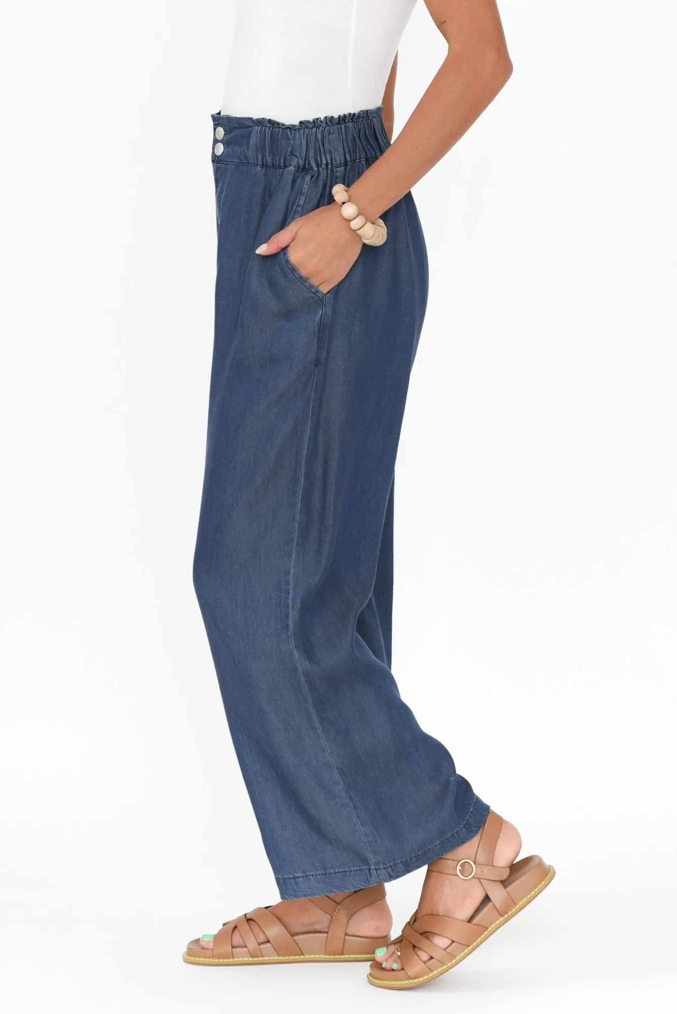 Rio Indigo Lyocell Relaxed Pants