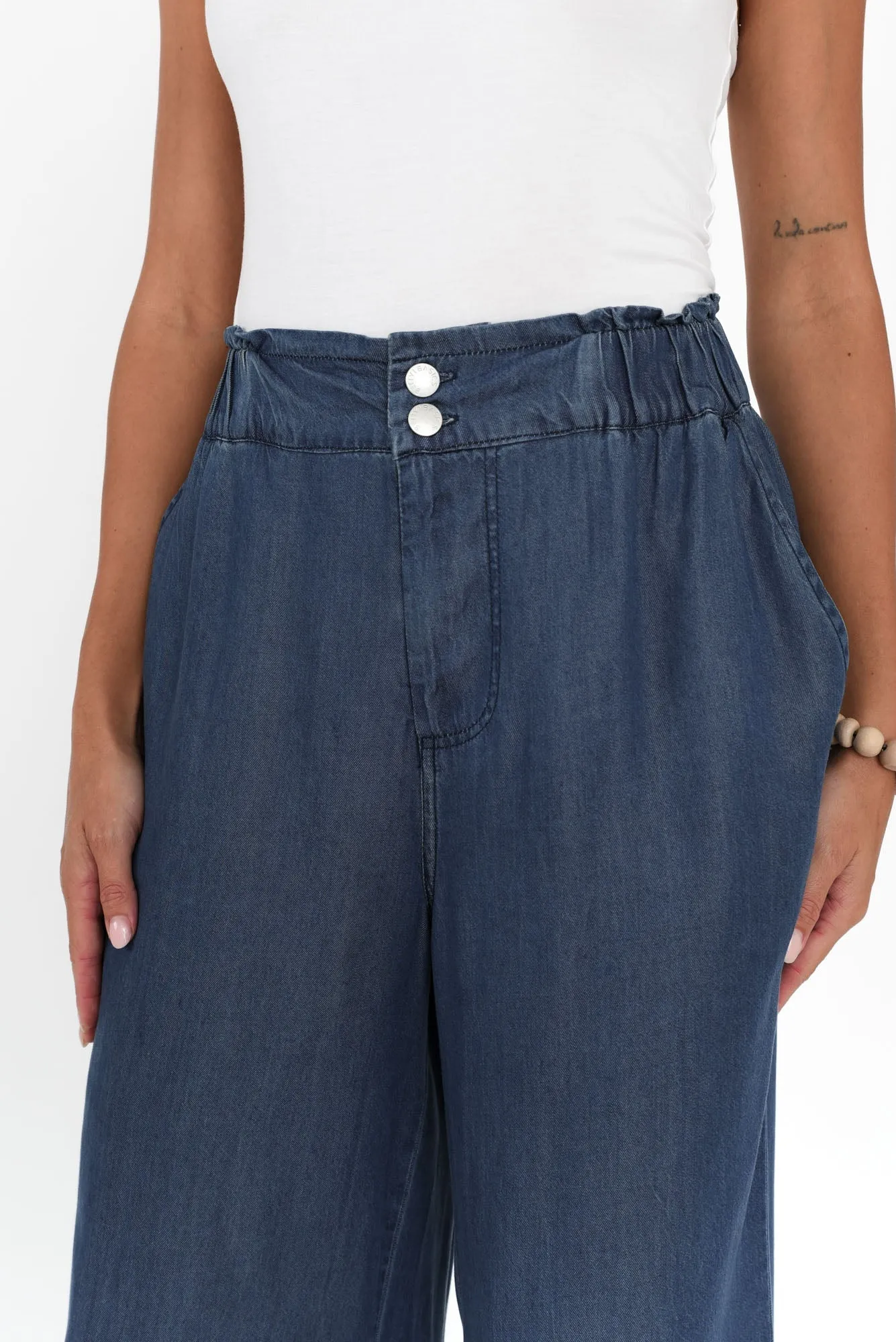 Rio Indigo Lyocell Relaxed Pants