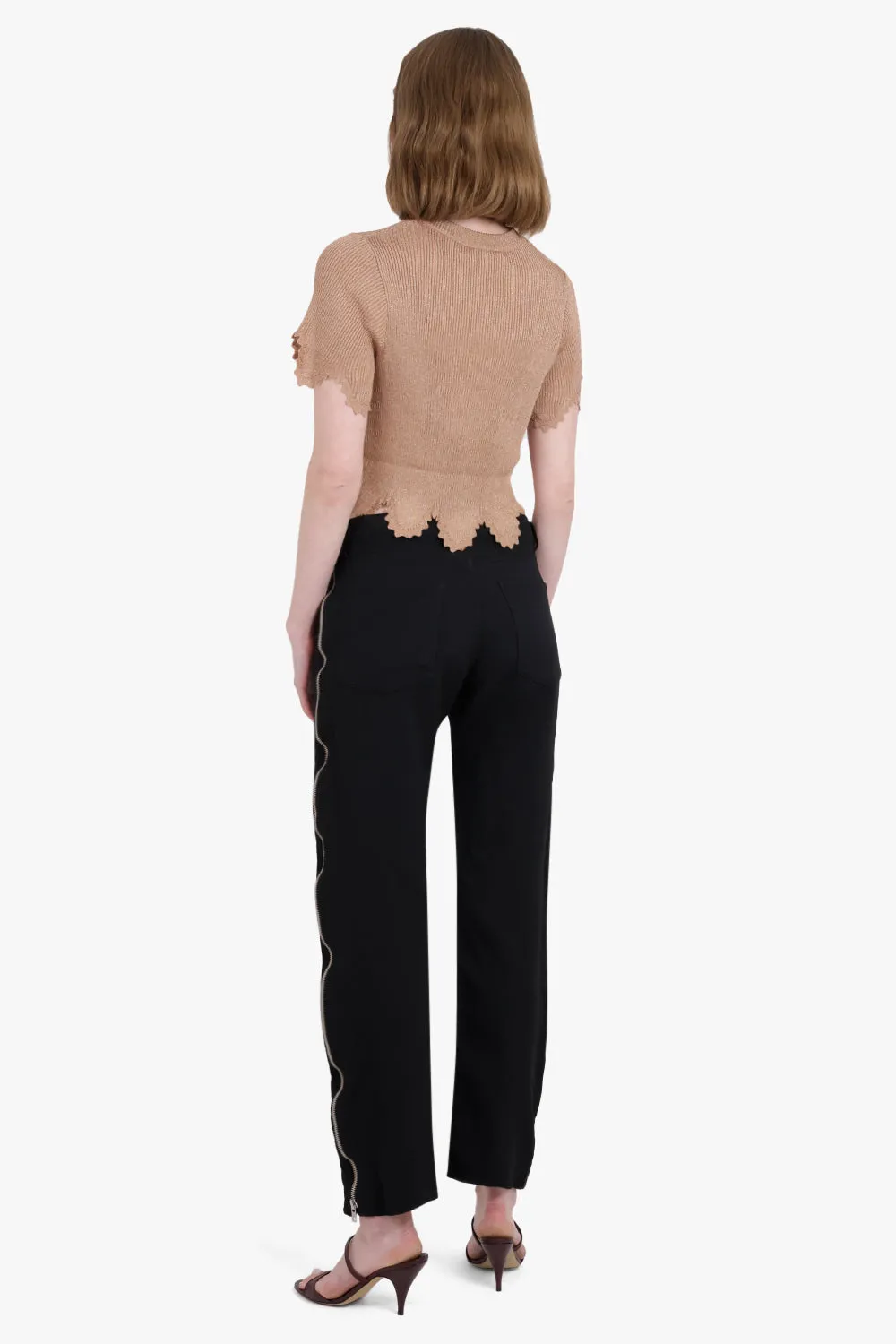 Side Zip Pants | Black