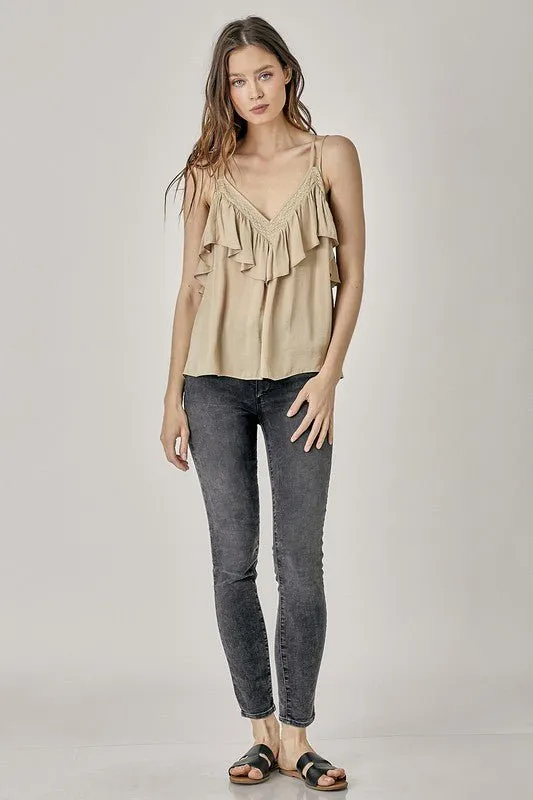 Tank Top With Ruffles
