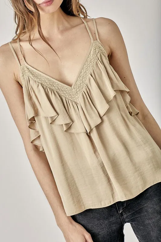 Tank Top With Ruffles