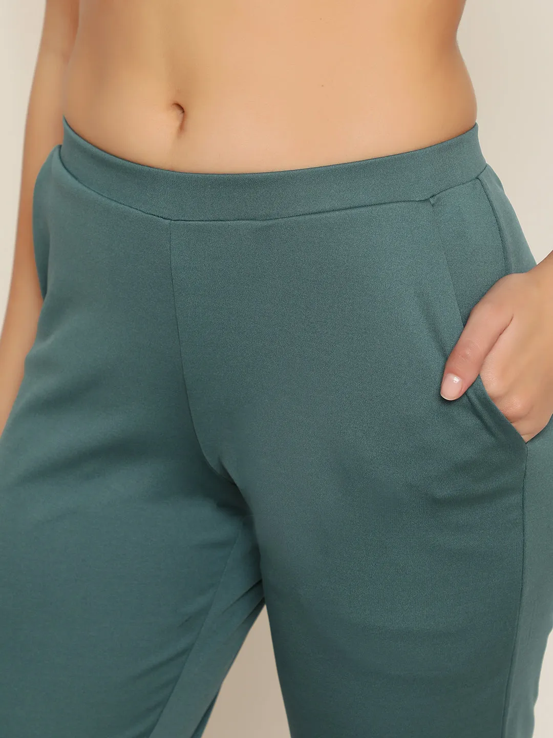 Teal Green Cool Pants