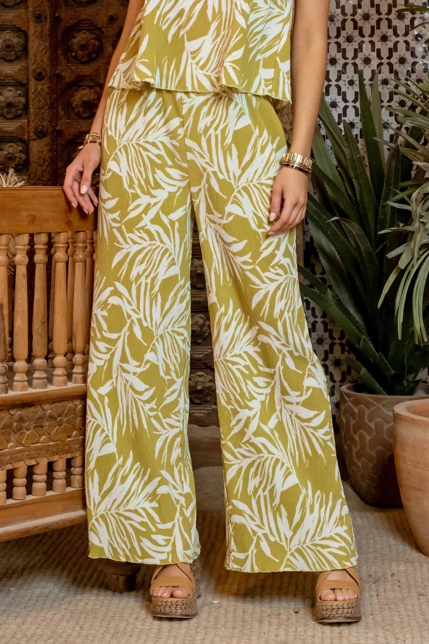 The Kanoah Leaf Top   Pants Set - Sold Separately