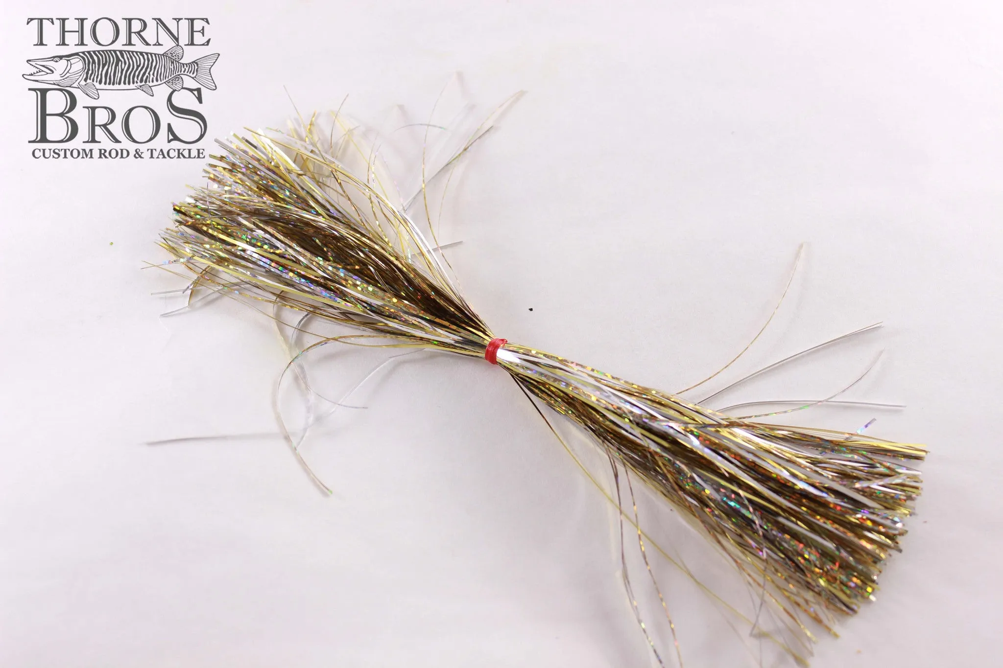 Thorne Brothers Pre-Tied Tinsel Skirt-Blended Tinsel