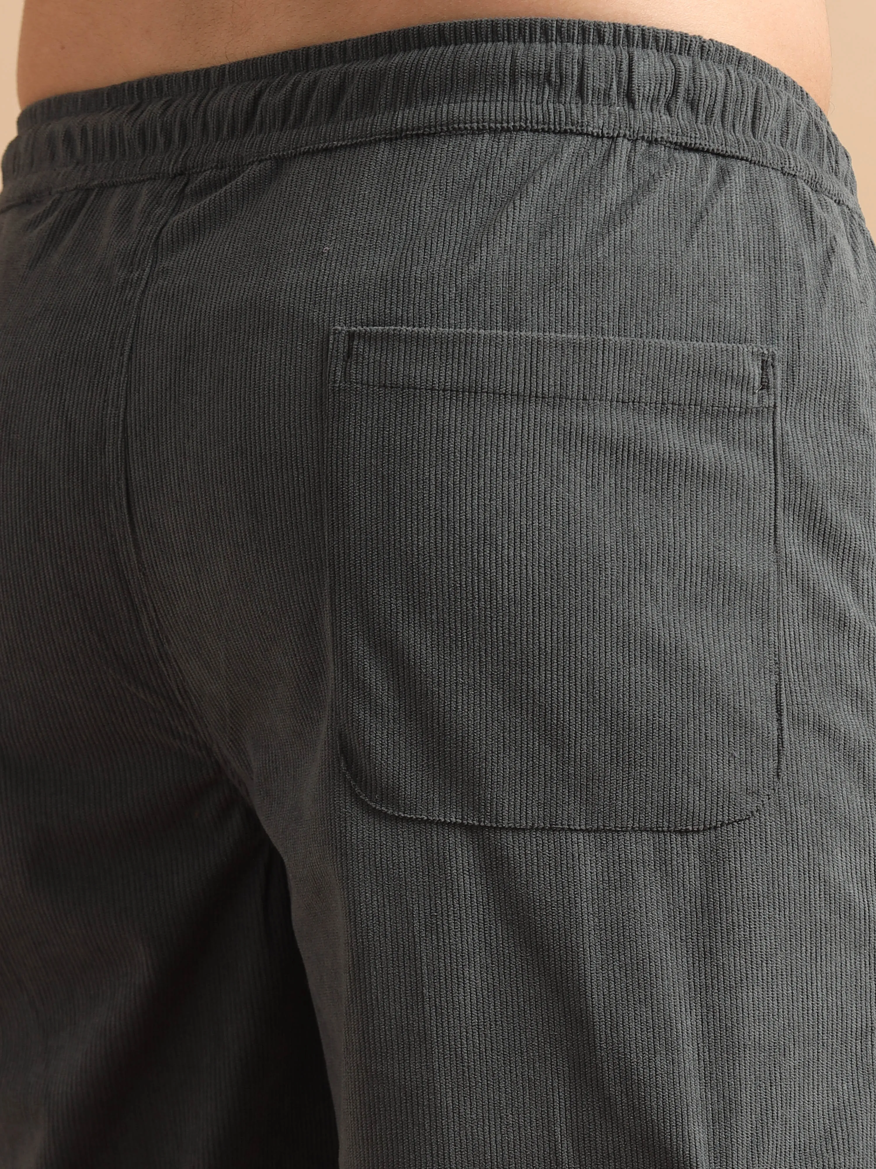 Utility Relaxed Fit Cargo Pant - Slate Grey