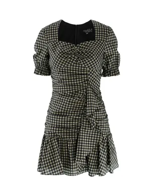 V-Neck Twist Up Short Sleeves Dress