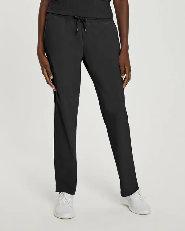 White Cross Fit Comfortable Cargo Scrub Pants