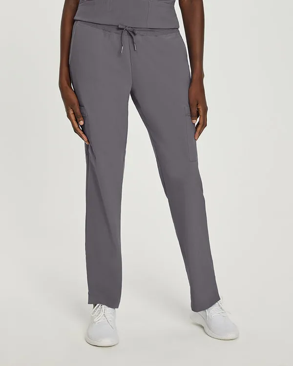 White Cross Fit Comfortable Cargo Scrub Pants