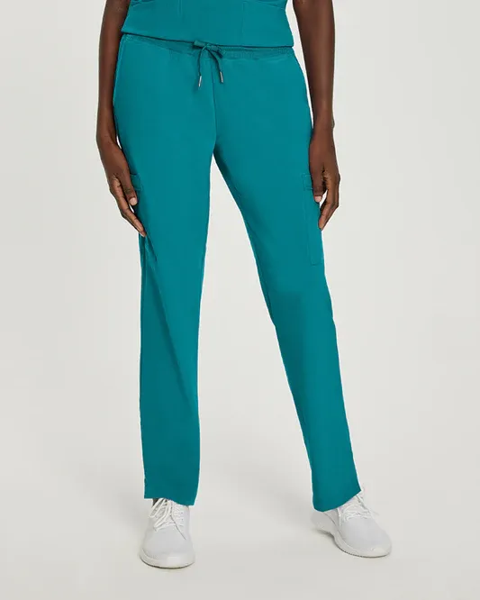 White Cross Fit Comfortable Cargo Scrub Pants
