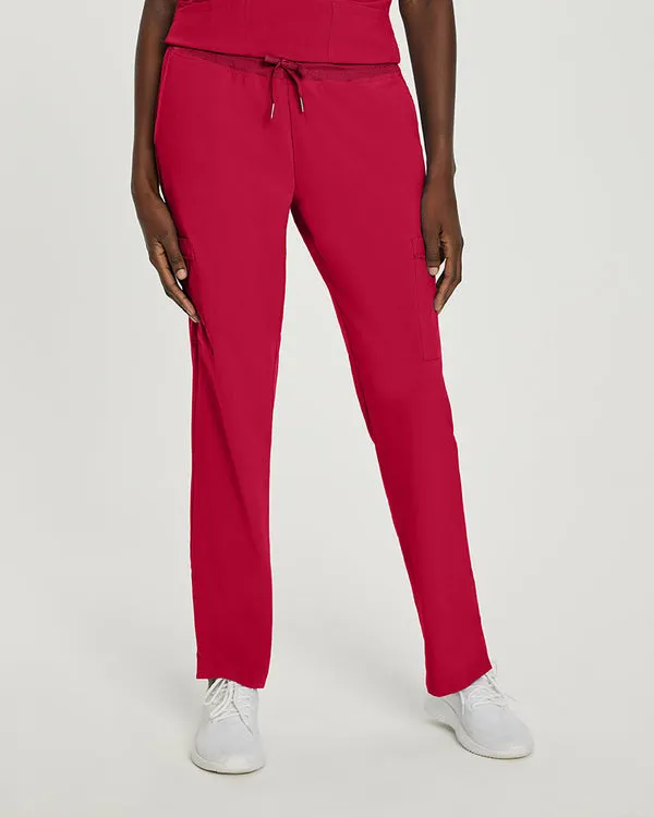 White Cross Fit Comfortable Cargo Scrub Pants