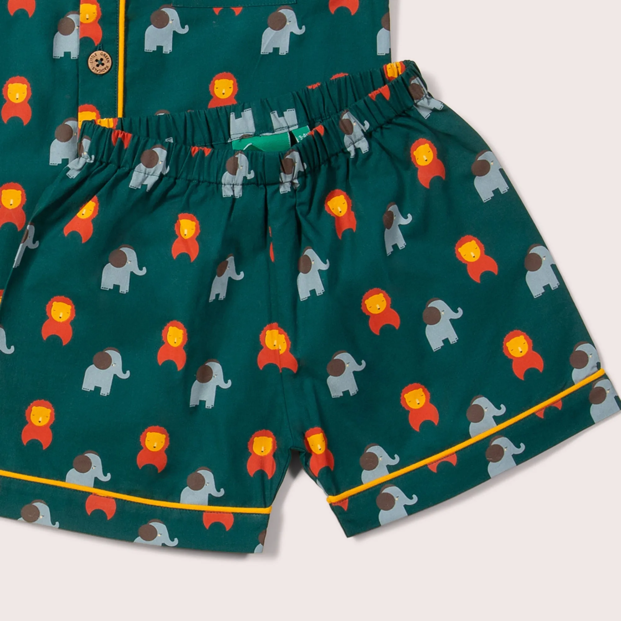 Wild Button Through Pyjamas Short Set