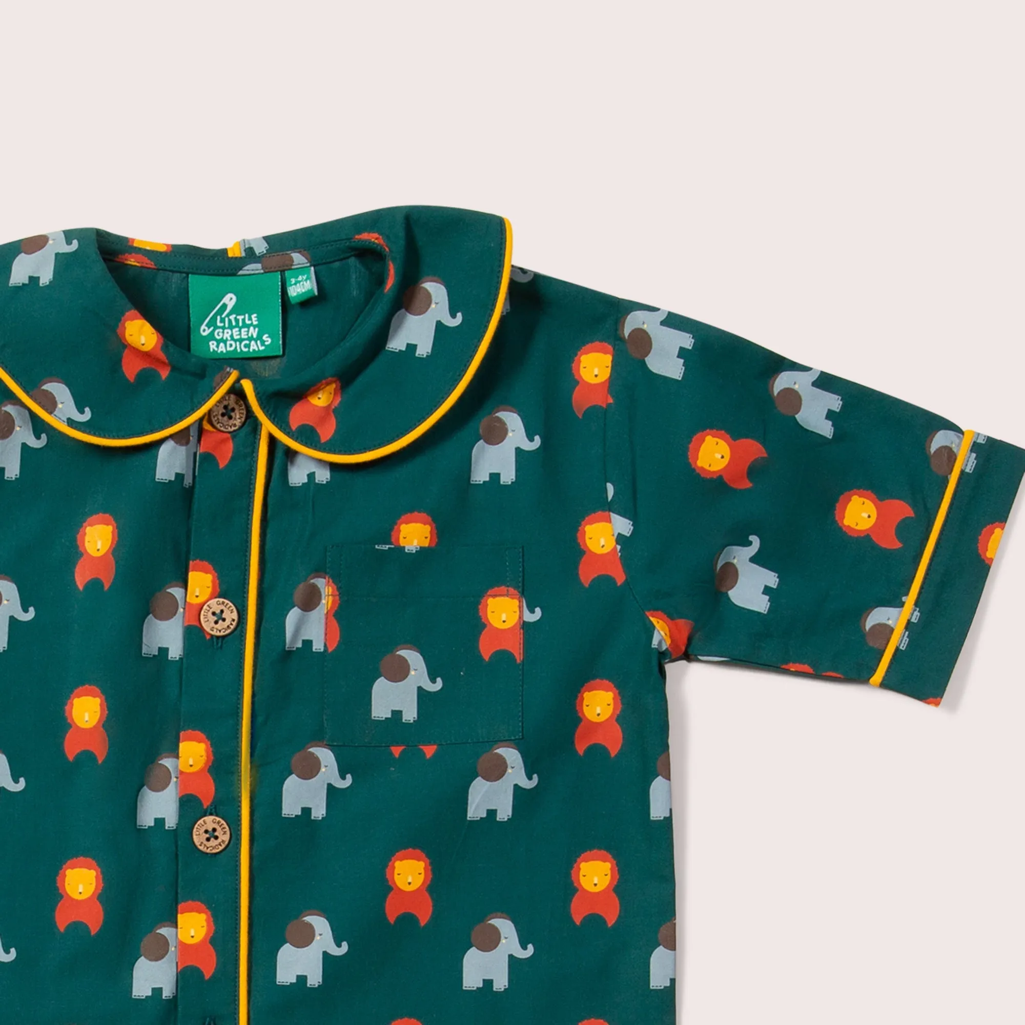 Wild Button Through Pyjamas Short Set