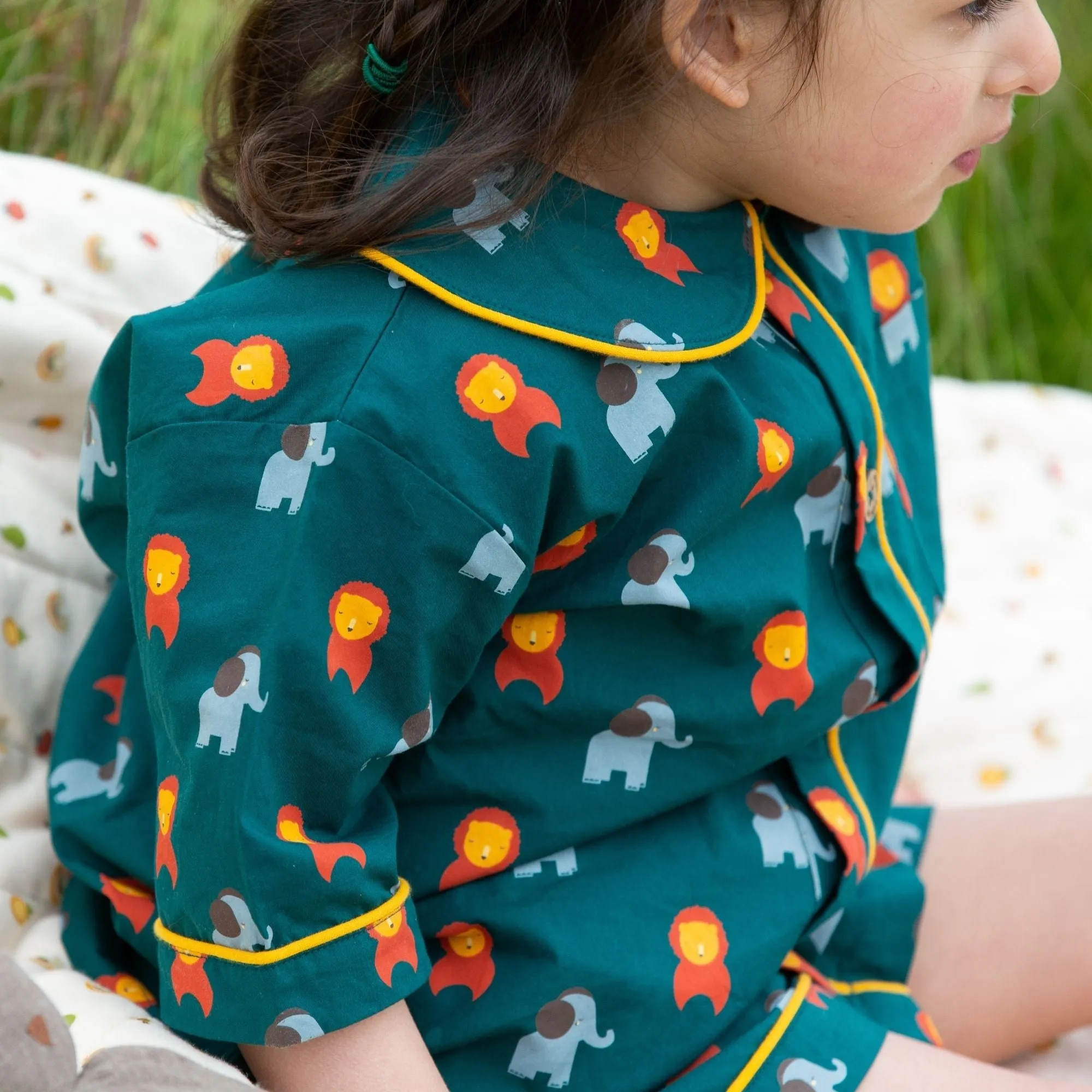 Wild Button Through Pyjamas Short Set