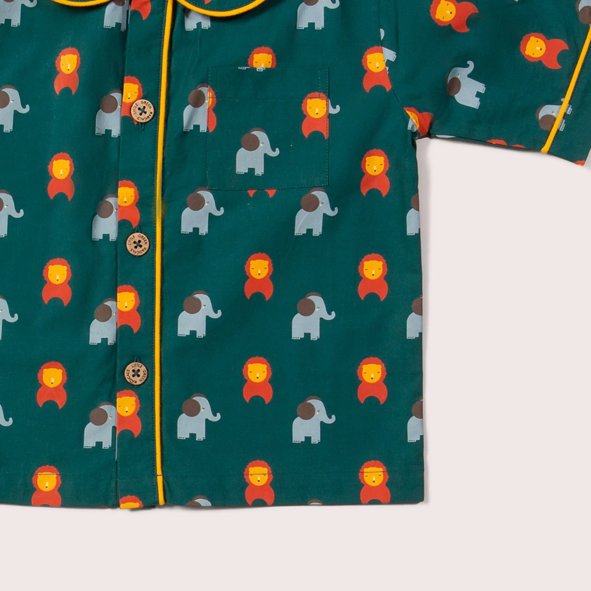Wild Button Through Pyjamas Short Set