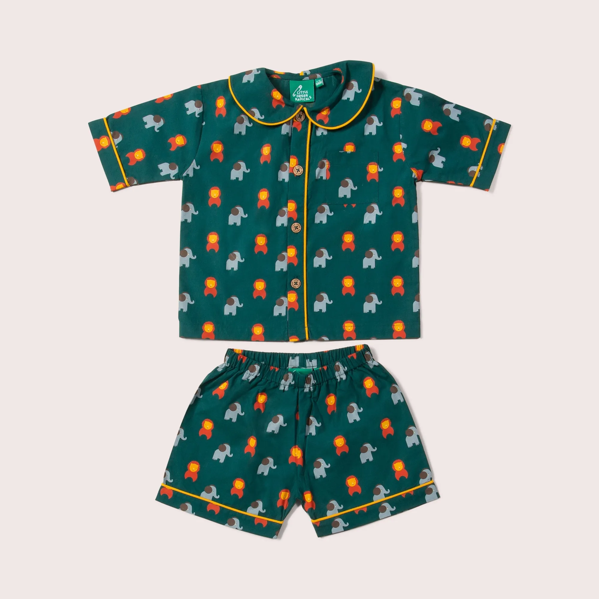 Wild Button Through Pyjamas Short Set
