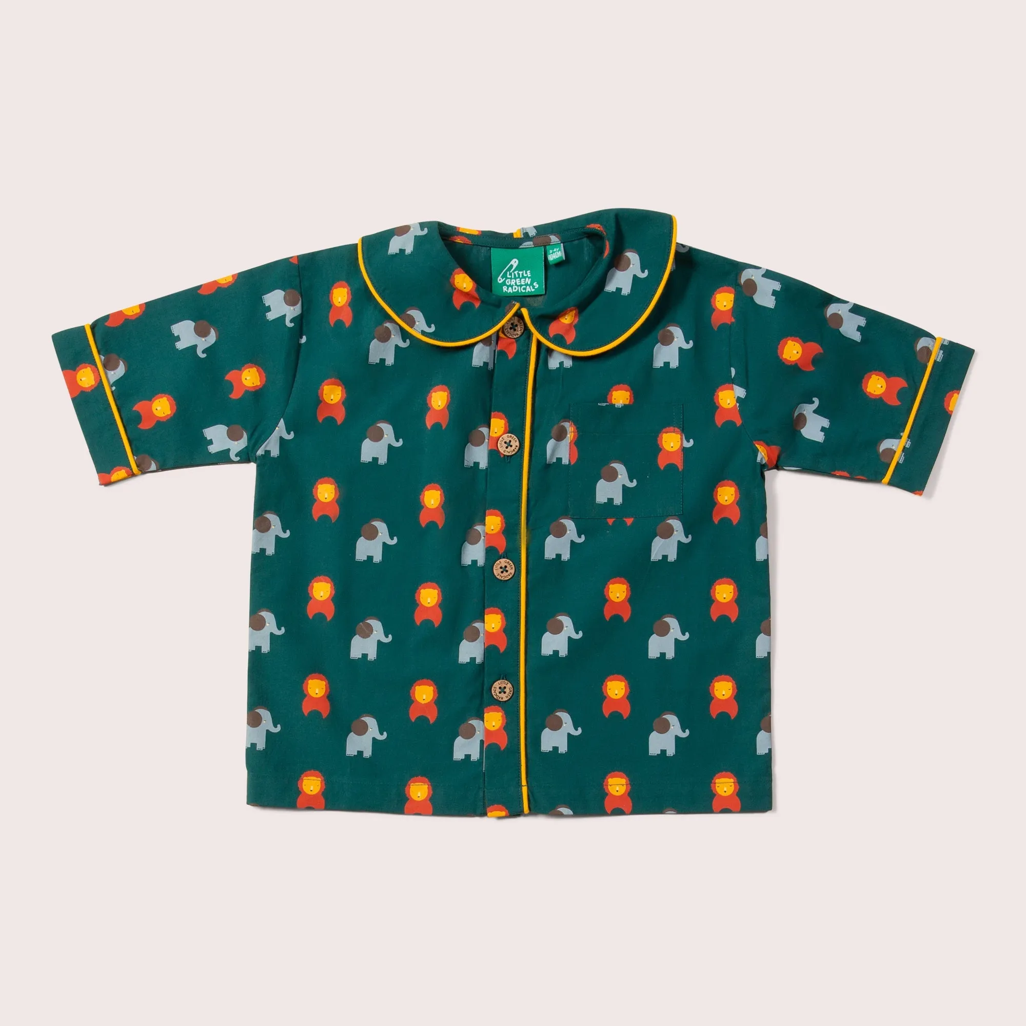 Wild Button Through Pyjamas Short Set