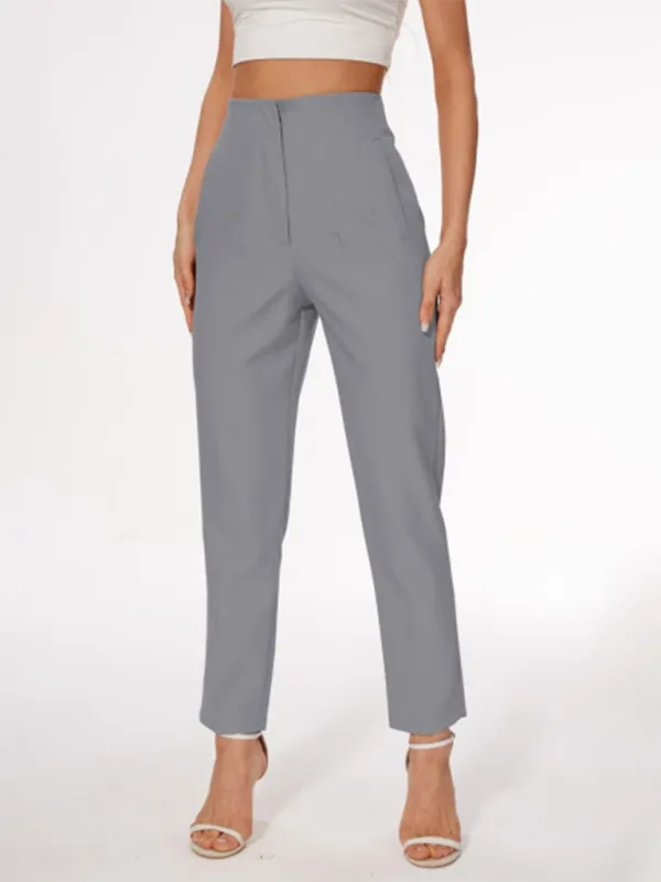 Women's High Waist Slim-Fit Pants