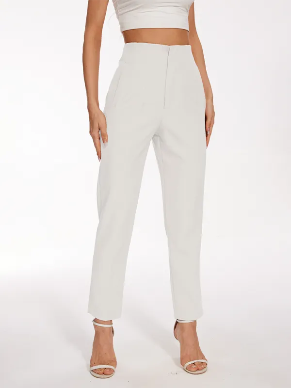 Women's High Waist Slim-Fit Pants