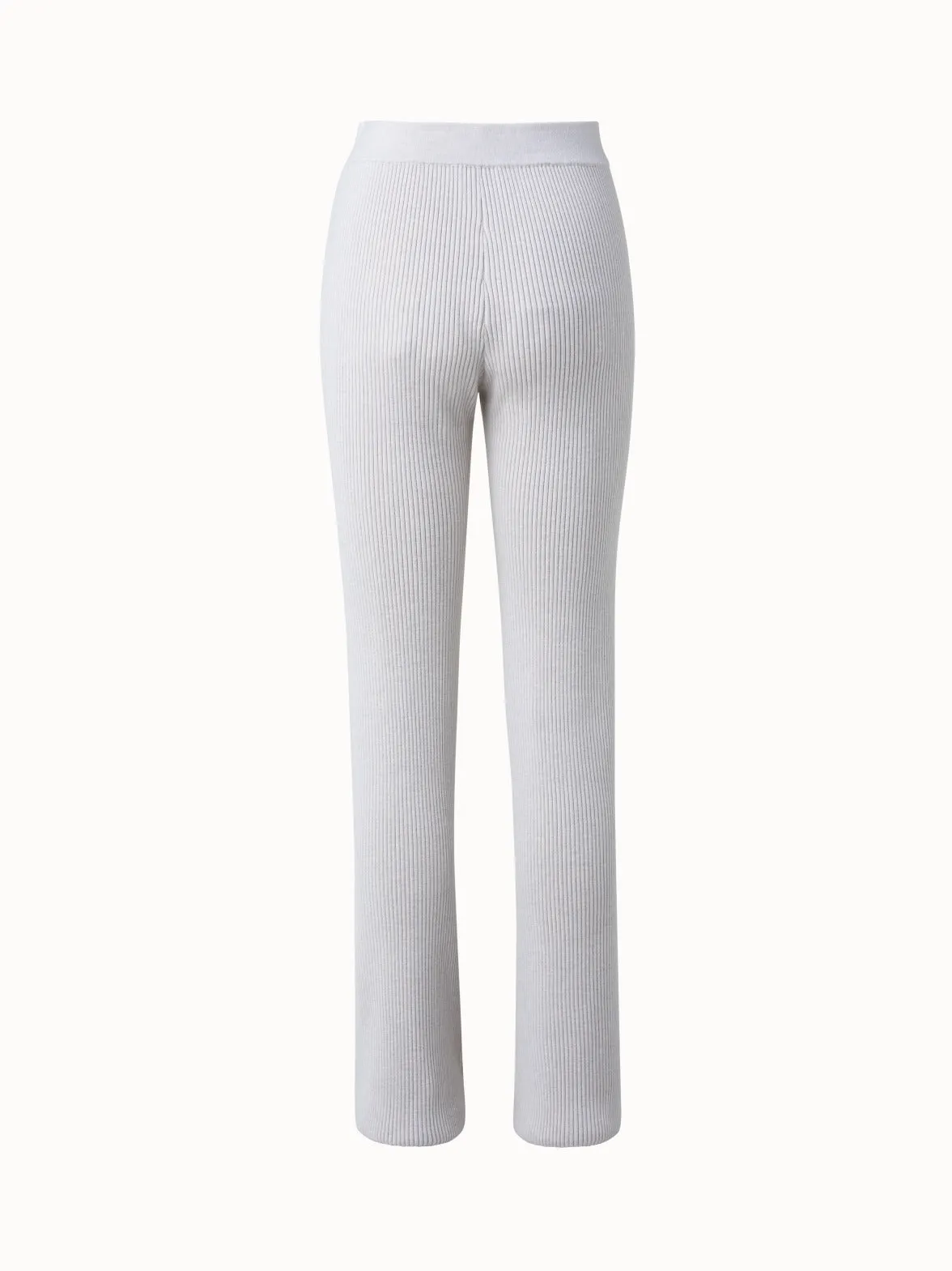 Wool Rib Knit Pant