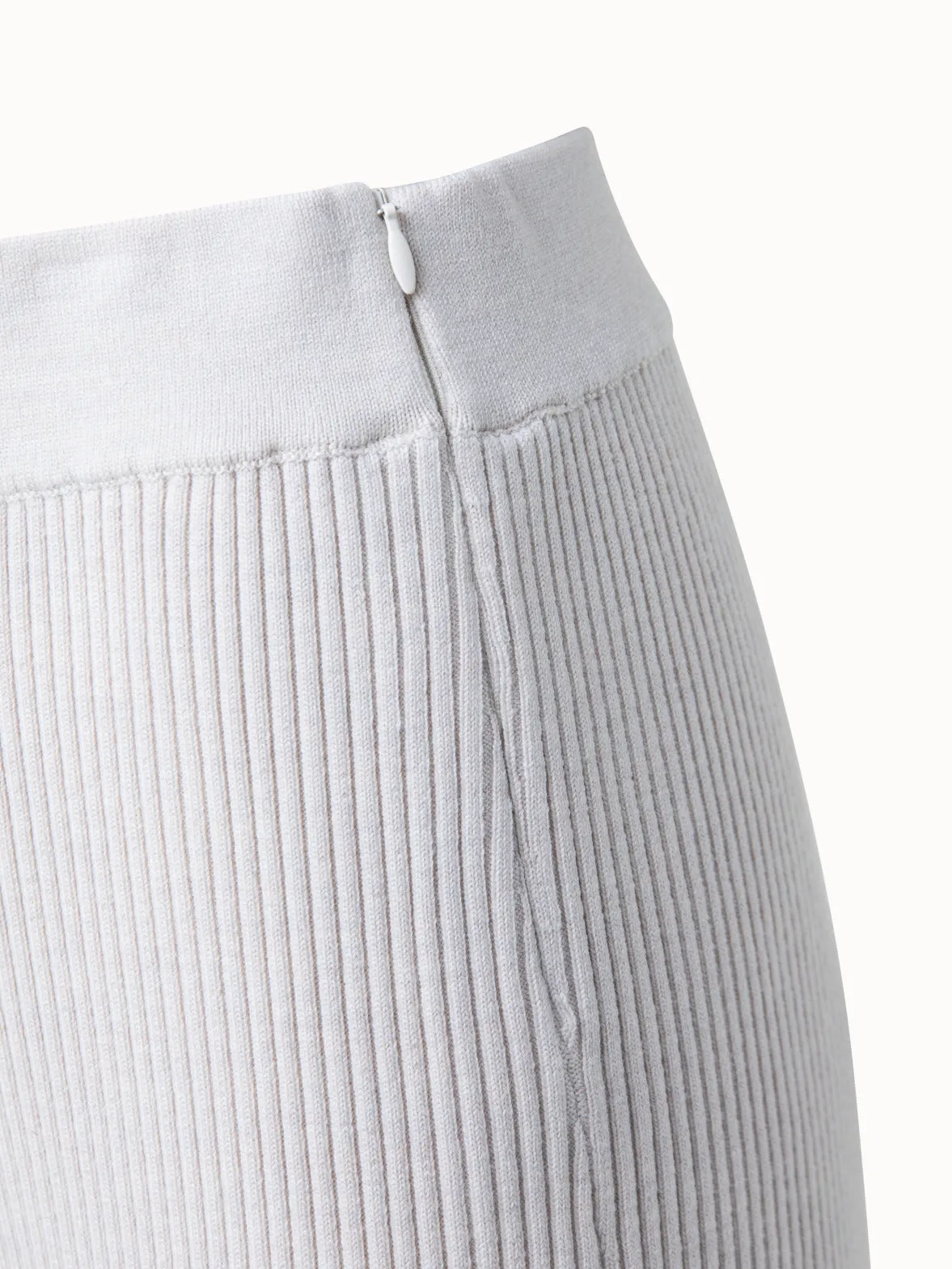 Wool Rib Knit Pant